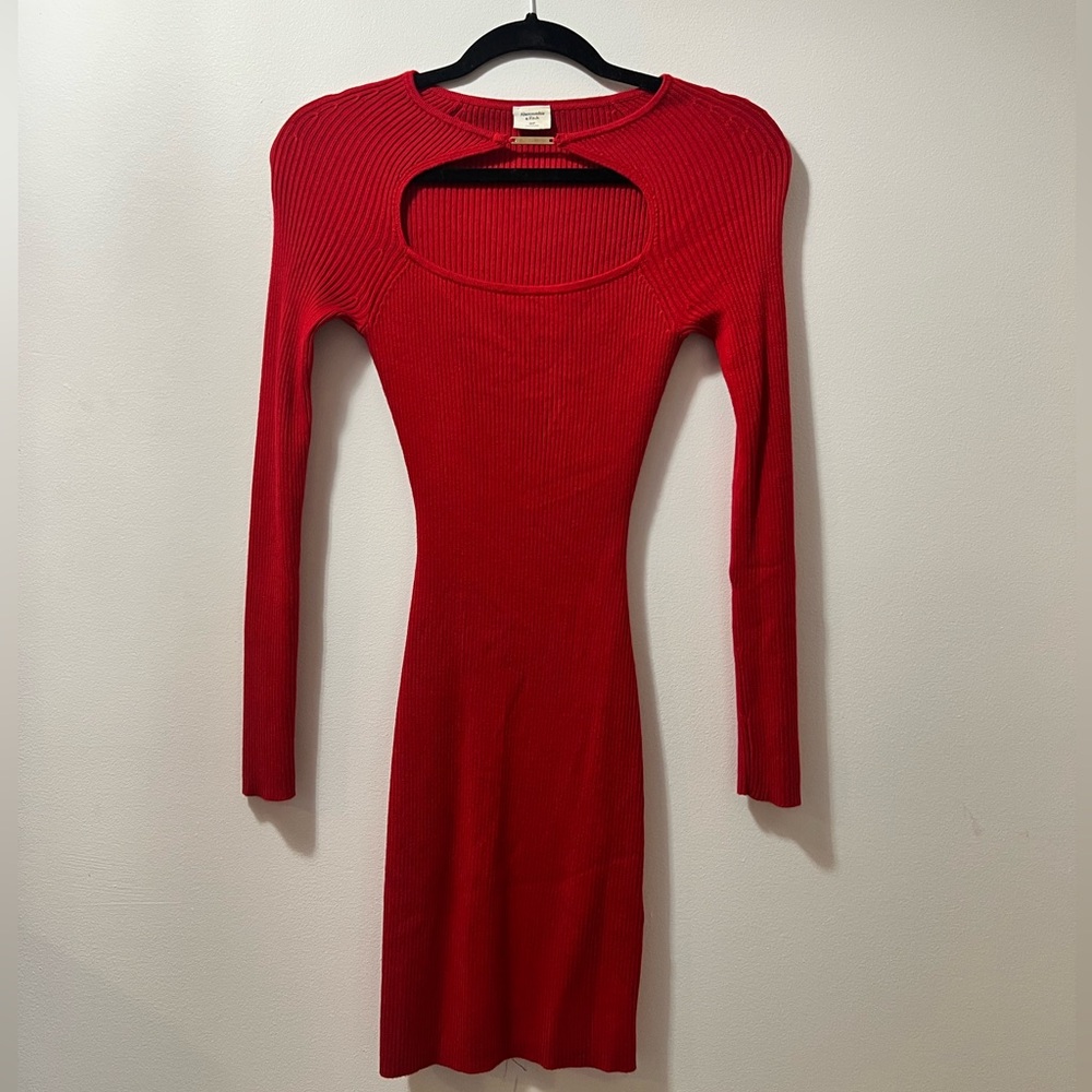 Abercrombie Red sweater dress